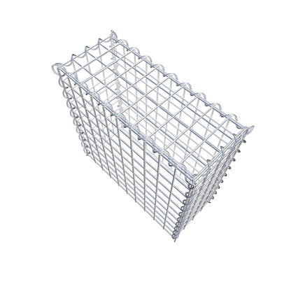 Add-on schanskorf type 3 50 cm x 50 cm x 20 cm (L x H x D), maaswijdte 5 cm x 5 cm, spiraalvormig