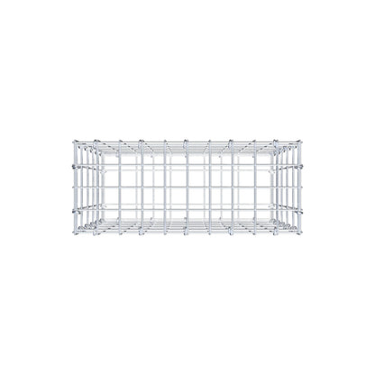 Gabbione 50 cm x 50 cm x 20 cm (L x H x P), maglia 5 cm x 10 cm, anello a C