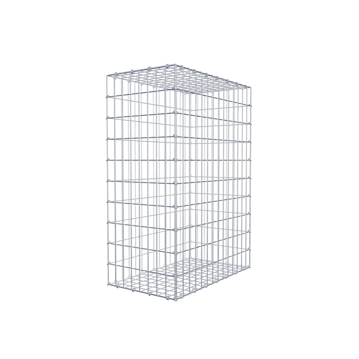 Gabião 100 cm x 70 cm x 40 cm (C x A x P), malhagem 5 cm x 10 cm, anel C