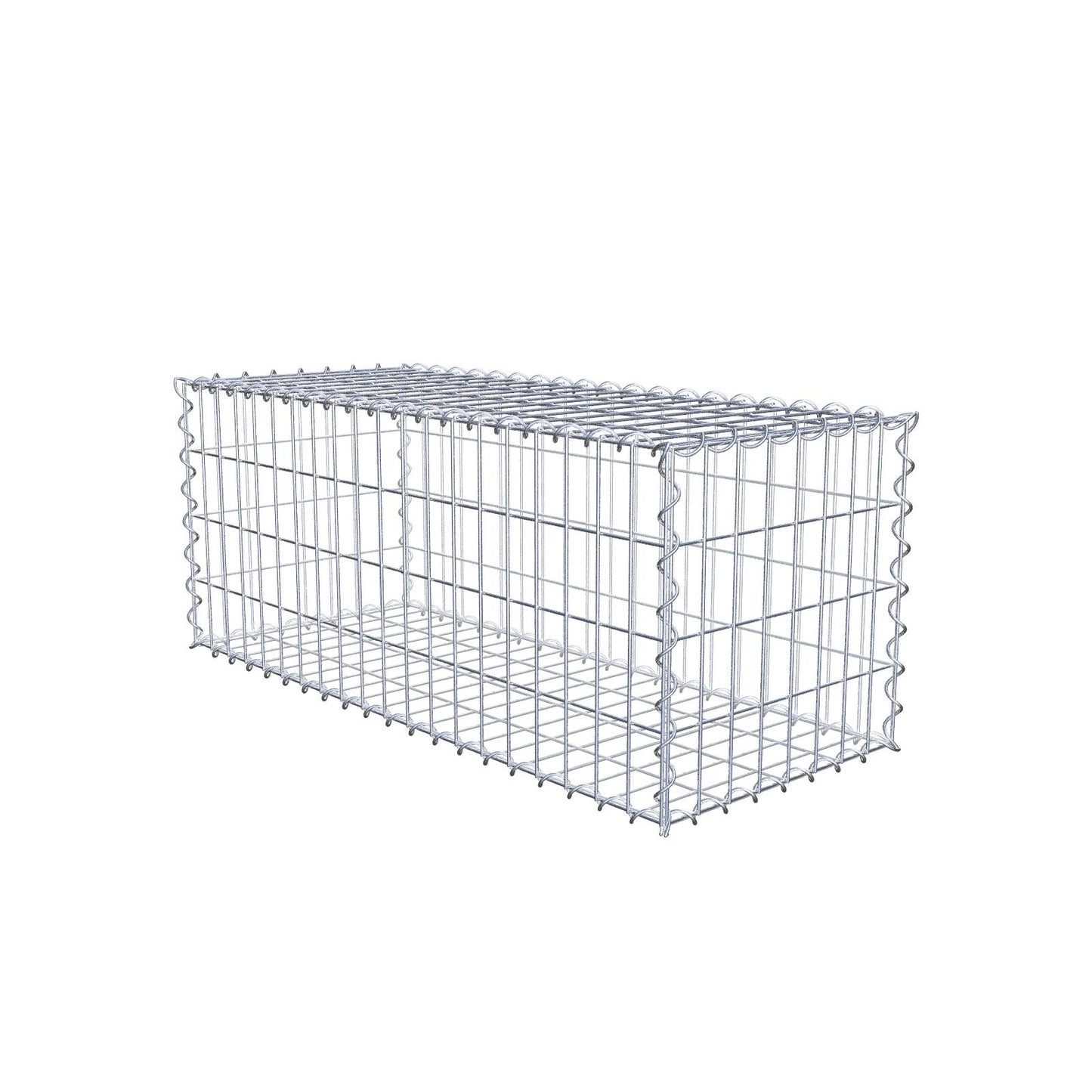 Gabion 100 cm x 40 cm x 40 cm (L x H x D), maskestørrelse 5 cm x 10 cm, spiral