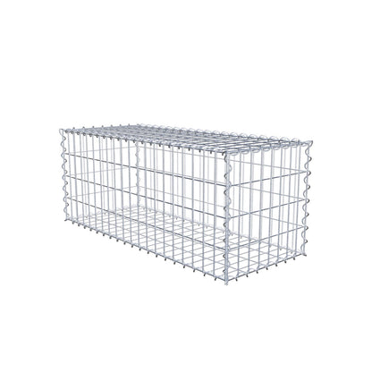 Gabion 100 cm x 40 cm x 40 cm (L x H x D), maskestørrelse 5 cm x 10 cm, spiral
