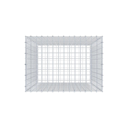 Gavión 100 cm x 70 cm x 50 cm (L x A x P), luz de malla 5 cm x 5 cm, anillo en C