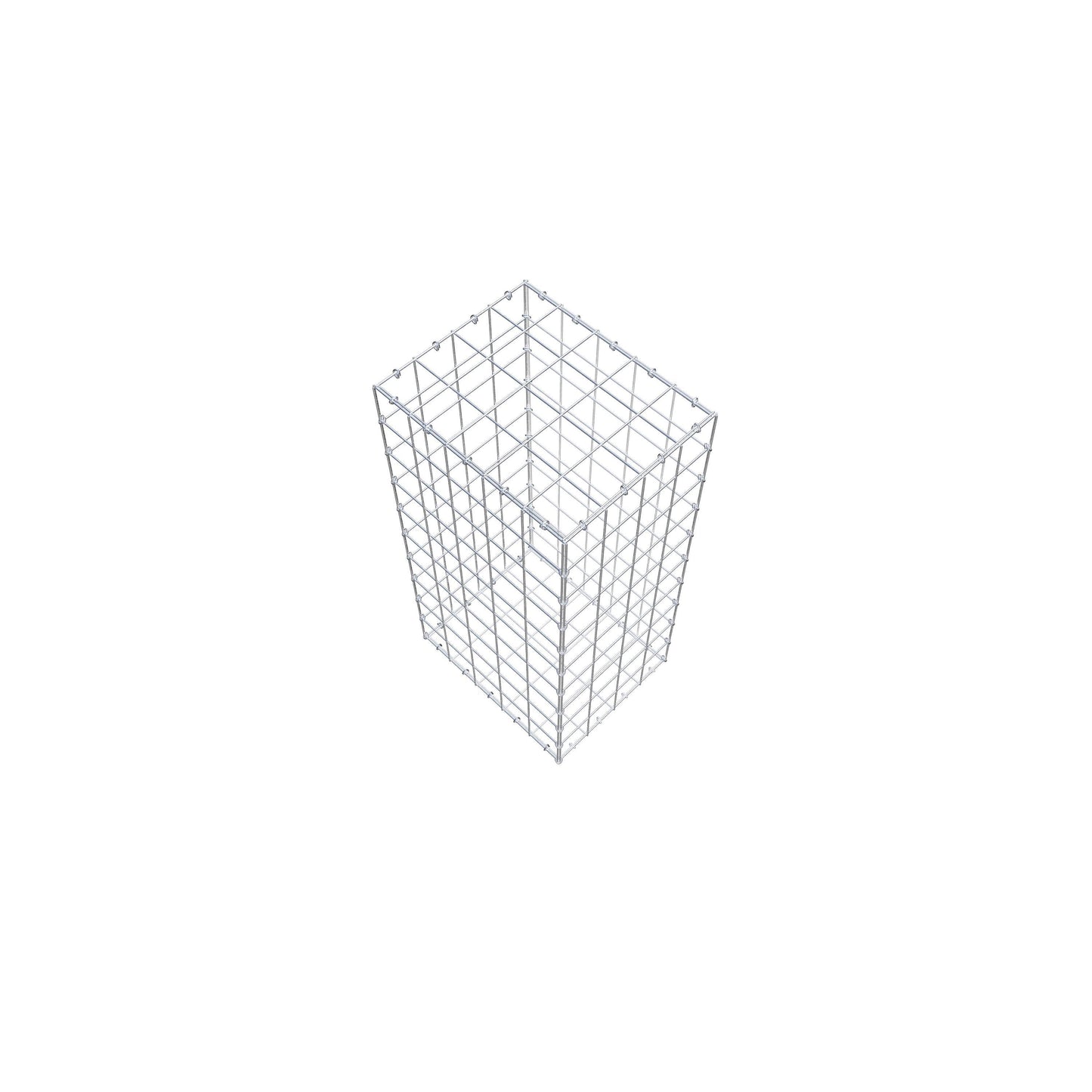 Gabião 100 cm x 50 cm x 40 cm (C x A x P), malhagem 10 cm x 10 cm, anel C