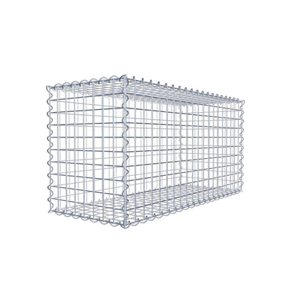 Gabione 100 cm x 50 cm x 40 cm (L x H x T), Maschenweite 5 cm x 5 cm, Spirale