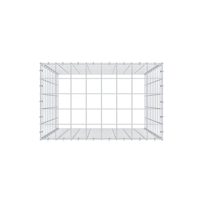 Mounted gabion type 3 100 cm x 80 cm x 50 cm (L x H x D), mesh size 10 cm x 10 cm, C-ring