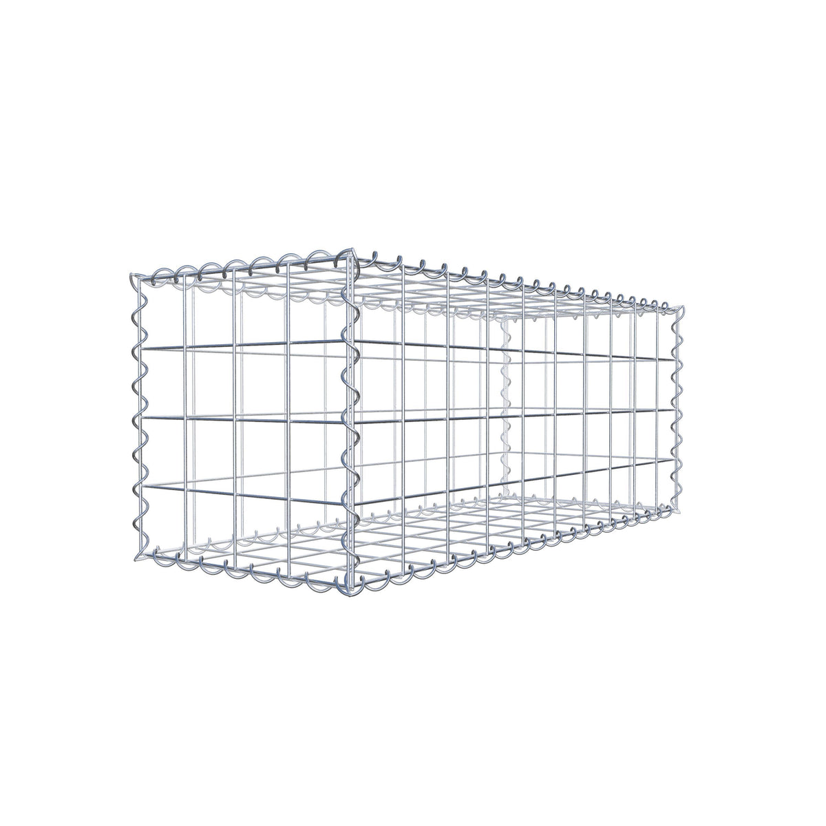 Gabion 100 cm x 40 cm x 40 cm (L x H x D), mesh size 10 cm x 10 cm, spiral