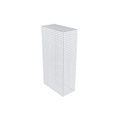 Gavión 200 cm x 100 cm x 50 cm (L x A x P), malla 5 cm x 5 cm, anillo en C