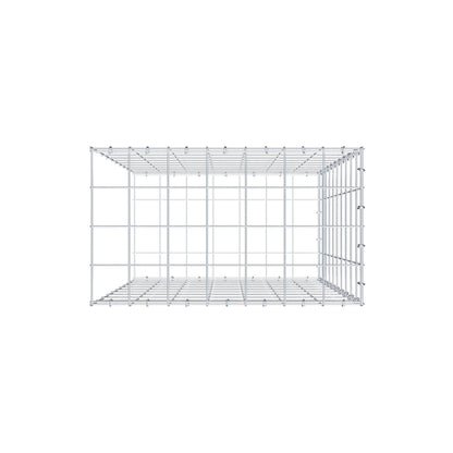 Mounted gabion type 2 100 cm x 70 cm x 40 cm (L x H x D), mesh size 10 cm x 10 cm, C-ring