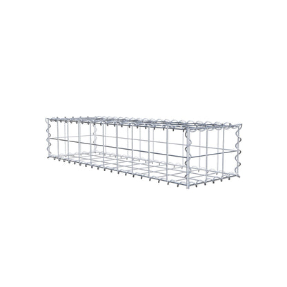 Gabião 100 cm x 20 cm x 30 cm (C x A x P), malhagem 10 cm x 10 cm, espiral