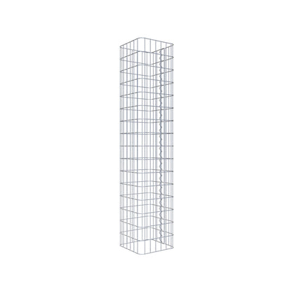 Gabionensäule eckig 32 cm x 32 cm, 160 cm Höhe, MW 5 cm x 10 cm