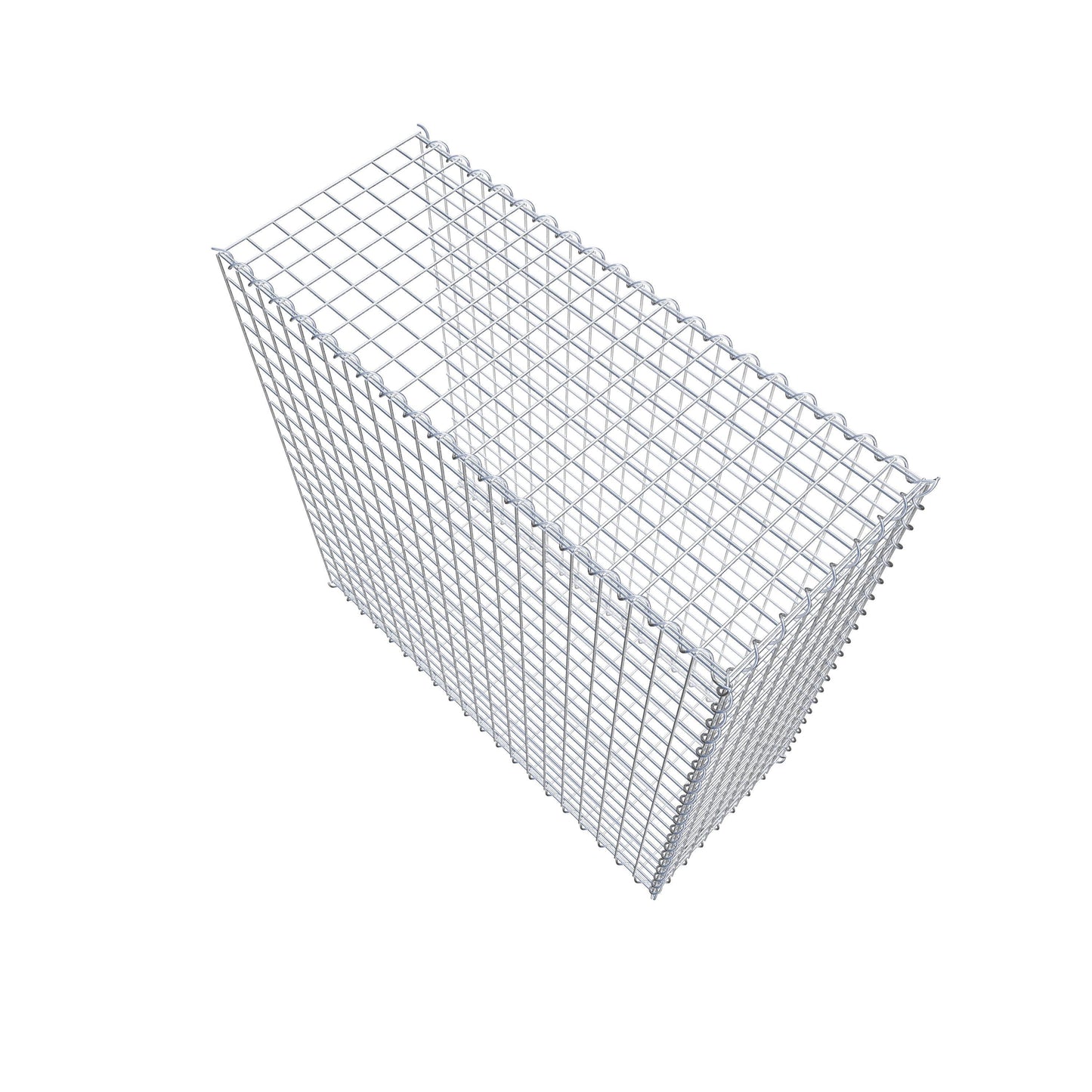 Gabion rapporté type 2 100 cm x 100 cm x 40 cm (L x H x P), mailles 5 cm x 5 cm, spirale