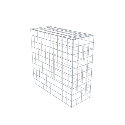 Gabião Tipo 4 100 cm x 100 cm x 40 cm (C x A x P), malhagem 10 cm x 10 cm, anel C