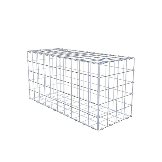 Gabbione 100 cm x 50 cm x 40 cm (L x H x P), maglia 10 x 10 cm, anello a spirale