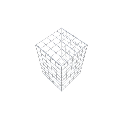 Mounted gabion type 2 80 cm x 50 cm x 50 cm (L x H x D), mesh size 10 cm x 10 cm, C-ring