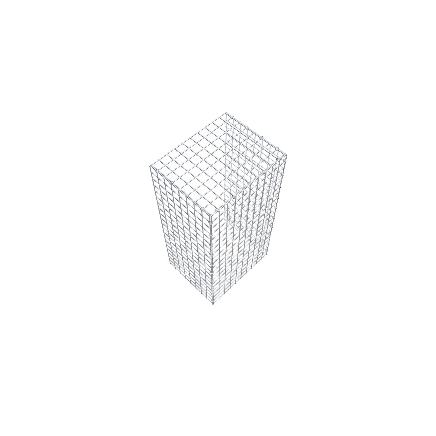 Gavión adicional tipo 4 100 cm x 40 cm x 50 cm (L x A x P), malla 5 cm x 5 cm, anillo en C