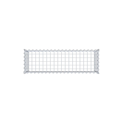 Gabbione aggiuntivo tipo 3 100 cm x 40 cm x 30 cm (L x A x P), dimensione maglia 5 cm x 5 cm, a spirale