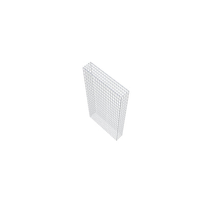 Opzetpaal type 3 200 cm x 100 cm x 20 cm (L x H x D), maaswijdte 5 cm x 10 cm, C-ring