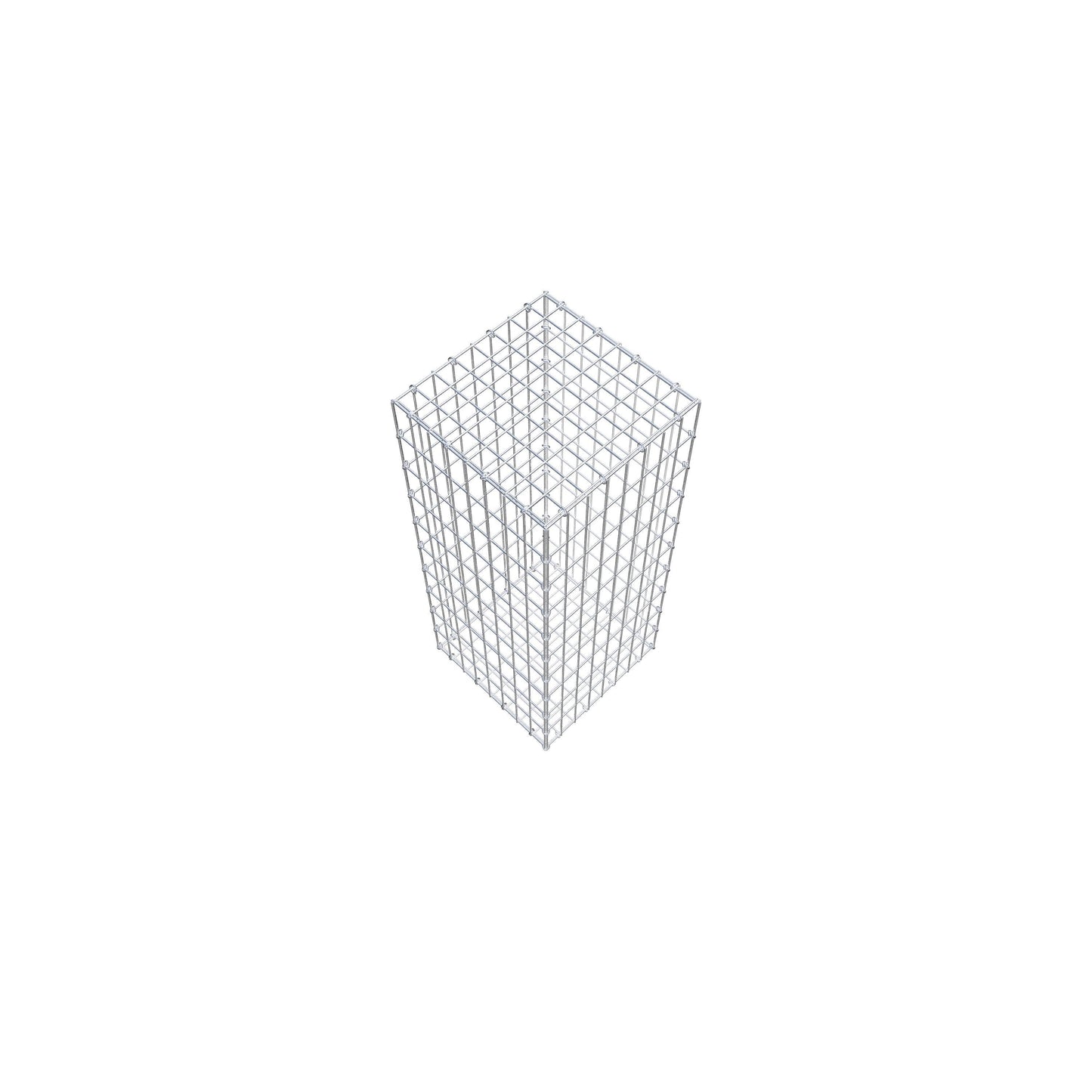 Gabião 100 cm x 40 cm x 40 cm (C x A x P), malhagem 5 cm x 10 cm, anel C