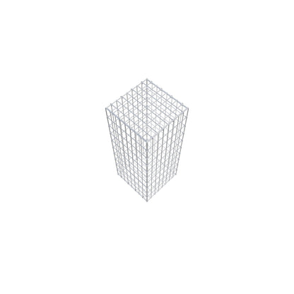 Gabião 100 cm x 40 cm x 40 cm (C x A x P), malhagem 5 cm x 10 cm, anel C