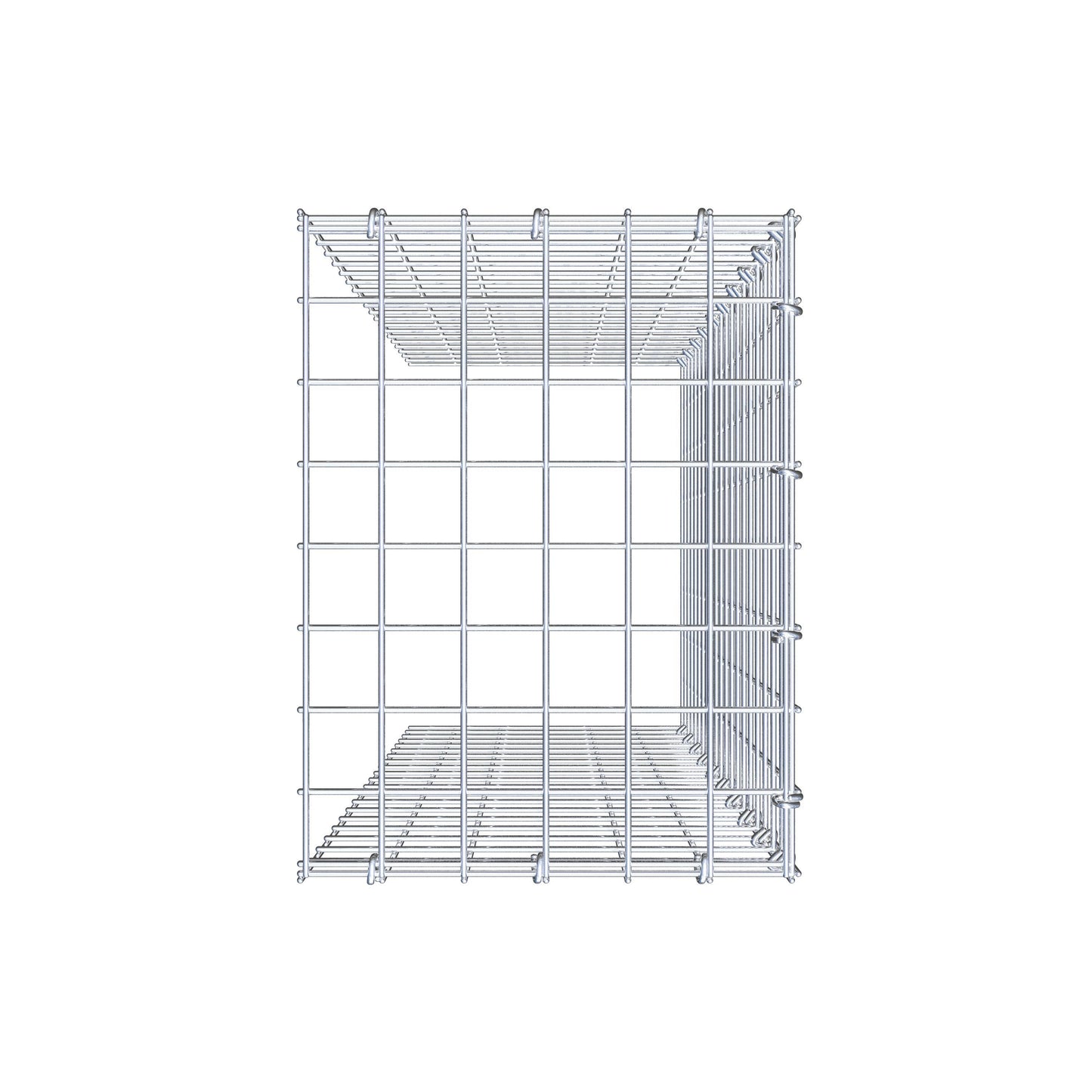 Gabião Tipo 4 100 cm x 30 cm x 40 cm (C x A x P), malhagem 5 cm x 5 cm, anel C