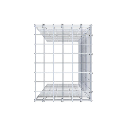 Gabião Tipo 4 100 cm x 30 cm x 40 cm (C x A x P), malhagem 5 cm x 5 cm, anel C