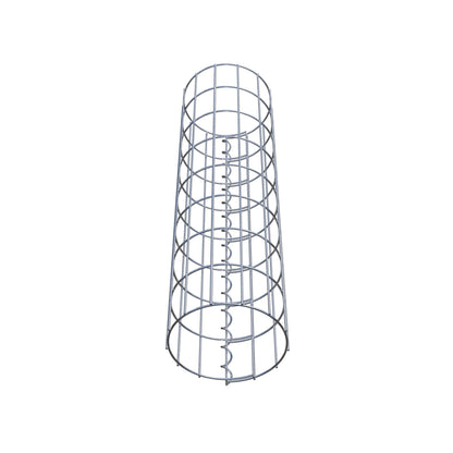 Columna de gaviones redonda 22 cm de diámetro, 80 cm de altura, malla 5 cm x 10 cm