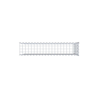 Add-on schanskorf type 4 100 cm x 60 cm x 20 cm (L x H x D), maaswijdte 5 cm x 5 cm, spiraalvormig