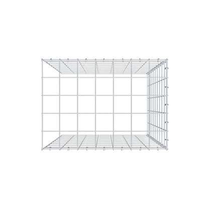 Mounted gabion type 4 100 cm x 70 cm x 50 cm (L x H x D), mesh size 10 cm x 10 cm, C-ring