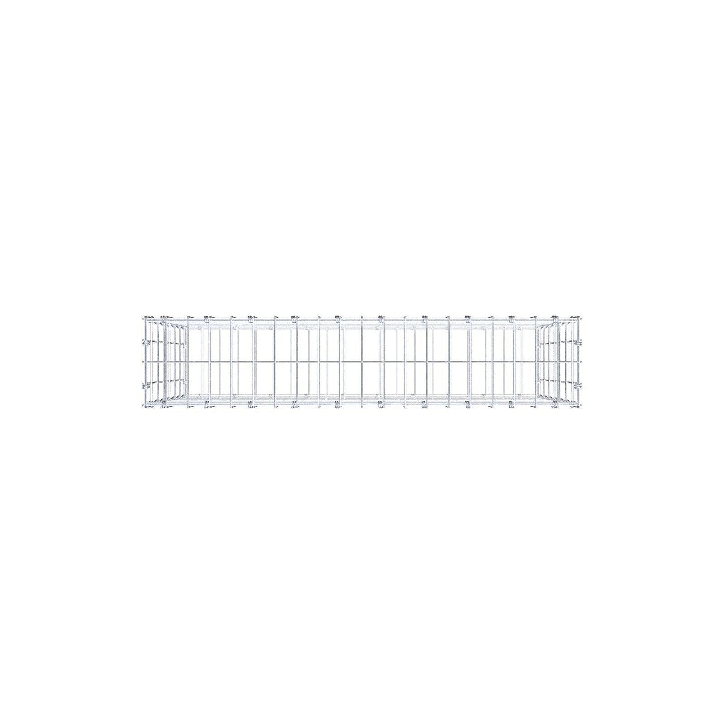 Gabion 100 cm x 70 cm x 20 cm (L x H x D), mesh size 5 x 10 cm, spiral ring