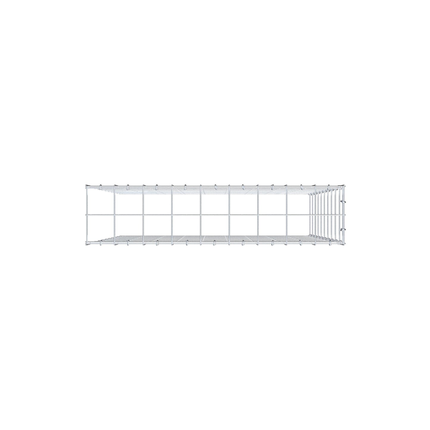Gabião Tipo 4 100 cm x 90 cm x 20 cm (C x A x P), malhagem 10 cm x 10 cm, anel C