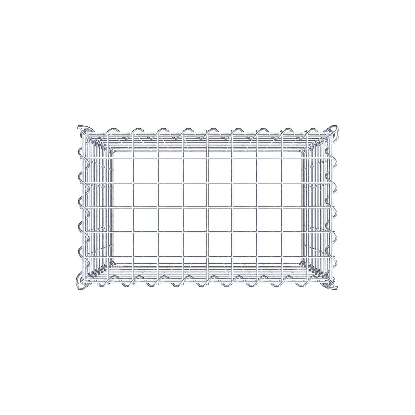 Gabião tipo 3 50 cm x 50 cm x 30 cm (C x A x P), malhagem 5 cm x 5 cm, espiral