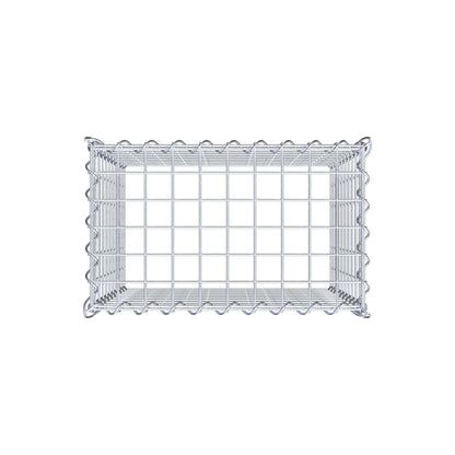 Gabião tipo 3 50 cm x 50 cm x 30 cm (C x A x P), malhagem 5 cm x 5 cm, espiral