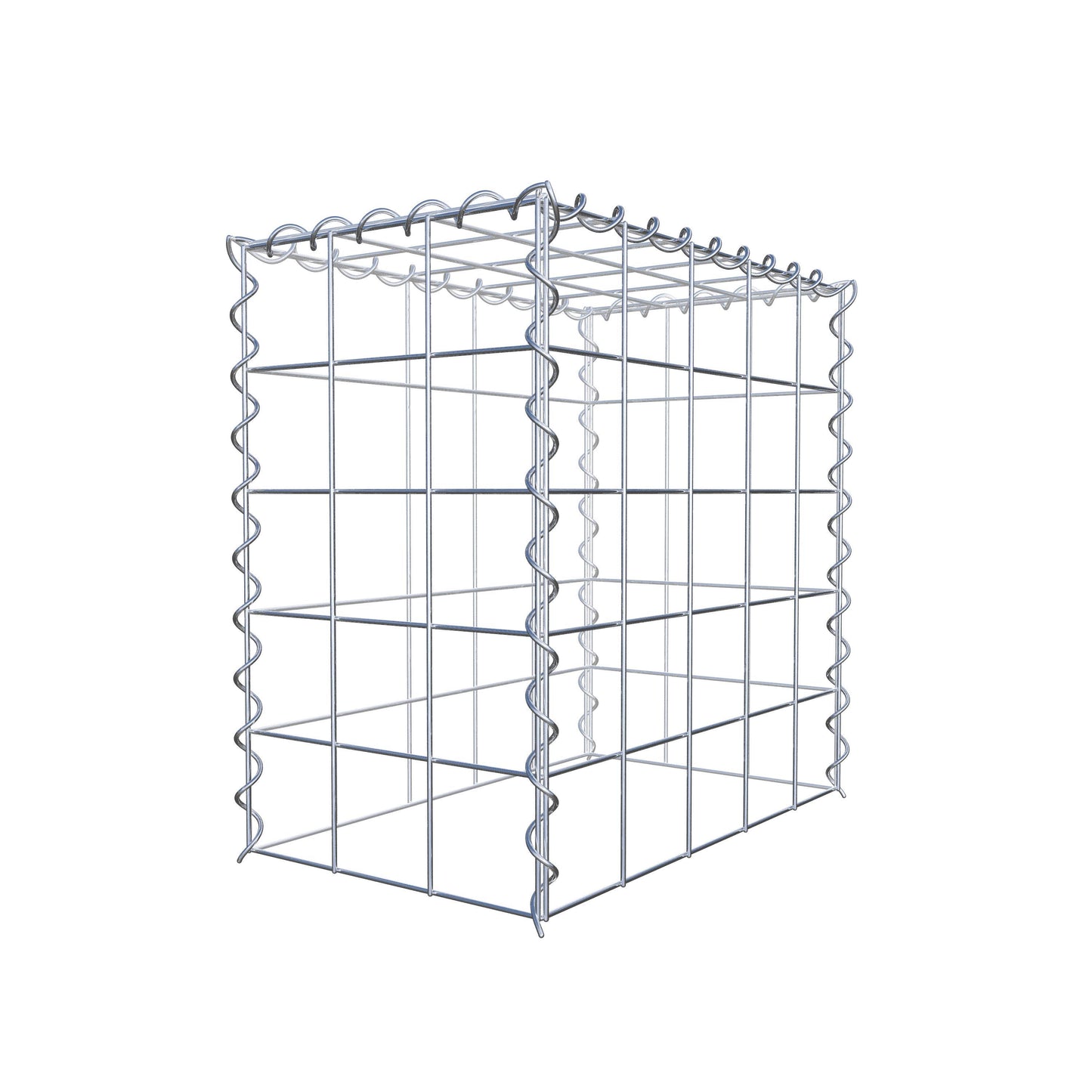 Anbaugabione Typ 3 50 cm x 50 cm x 30 cm (L x H x T), Maschenweite 10 cm x 10 cm, Spirale