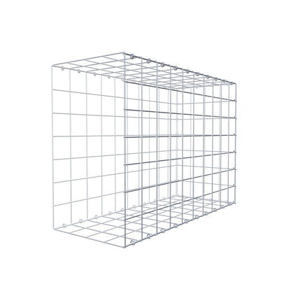 Mounted gabion type 2 100 cm x 70 cm x 40 cm (L x H x D), mesh size 10 cm x 10 cm, C-ring