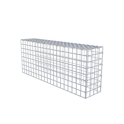 Monteret gabion type 4 100 cm x 40 cm x 20 cm (L x H x D), maskestørrelse 5 cm x 5 cm, C-ring