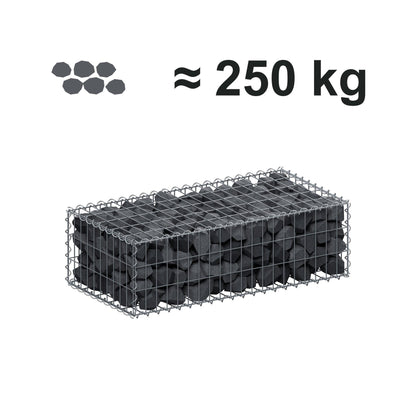 Gabion 100 cm x 30 cm x 50 cm (L x H x D), mesh size 5 cm x 10 cm, spiral