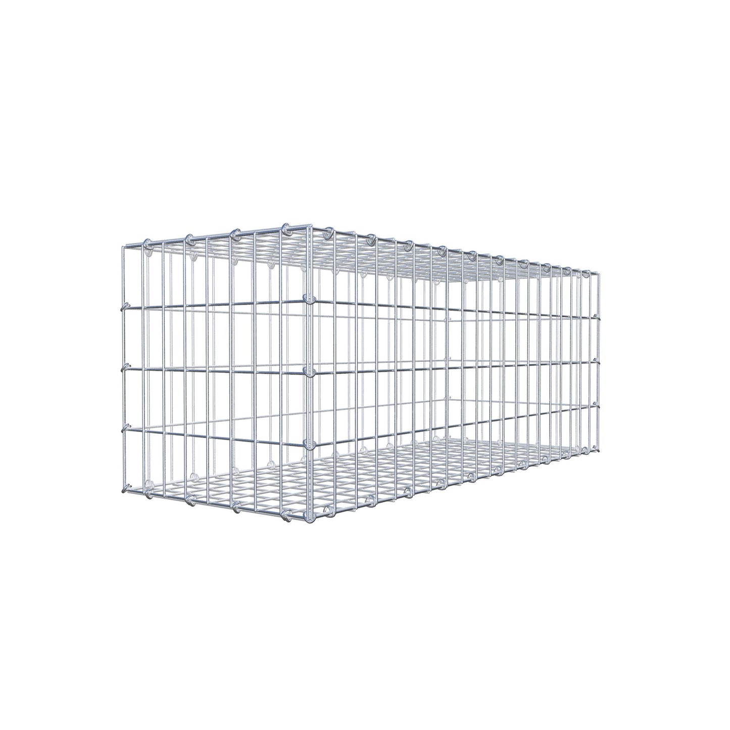 Gabião 100 cm x 40 cm x 40 cm (C x A x P), malhagem 5 cm x 10 cm, anel C