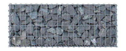 Set of 2 gabions 100 cm x 40 cm x 30 cm (L x H x D), mesh size 5 x 10 cm, spiral