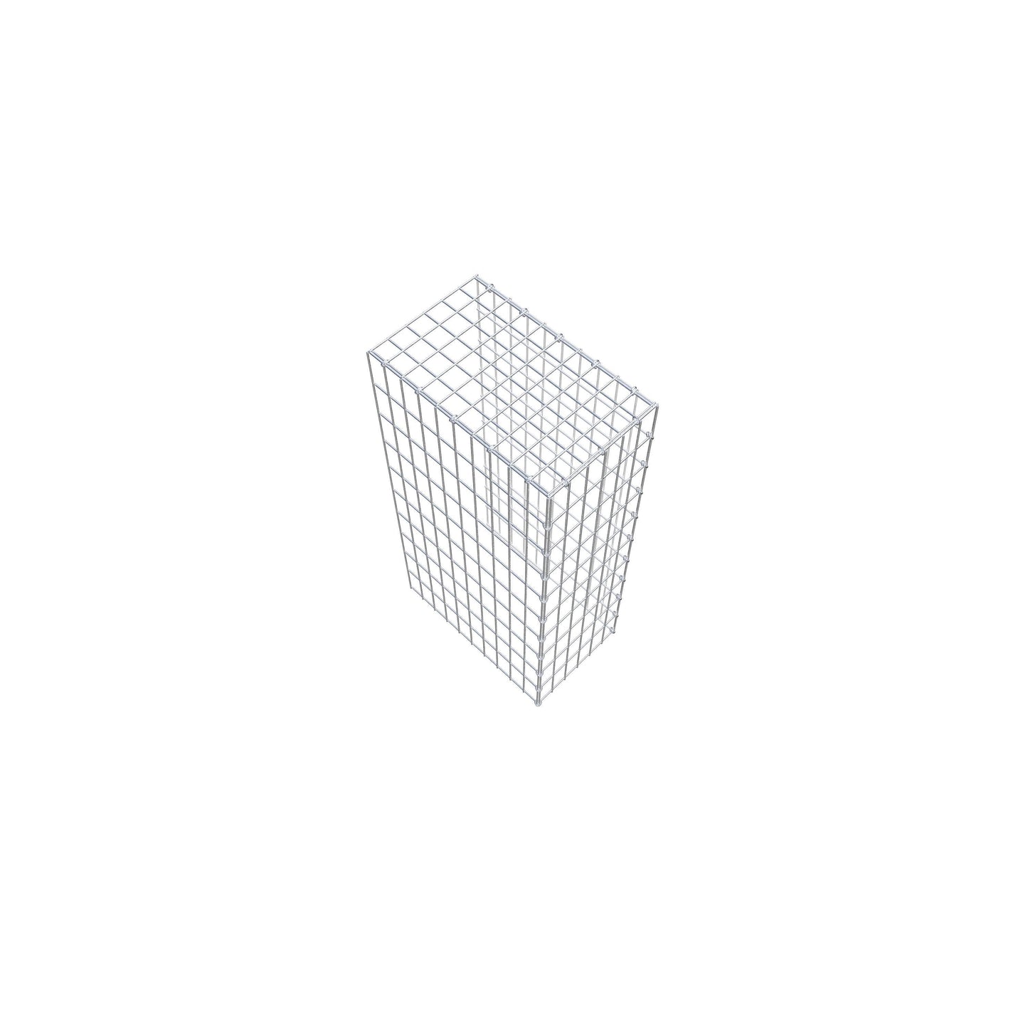 Gavión complementario de tipo 4 100 cm x 50 cm x 30 cm (largo x alto x fondo), malla 5 cm x 10 cm, anillo en C