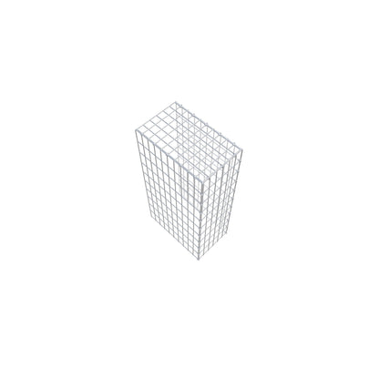 Gavión complementario de tipo 4 100 cm x 50 cm x 30 cm (largo x alto x fondo), malla 5 cm x 10 cm, anillo en C