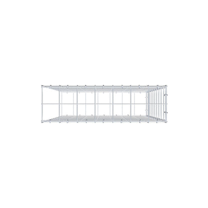 Mounted gabion type 2 100 cm x 70 cm x 20 cm (L x H x D), mesh size 10 cm x 10 cm, C-ring
