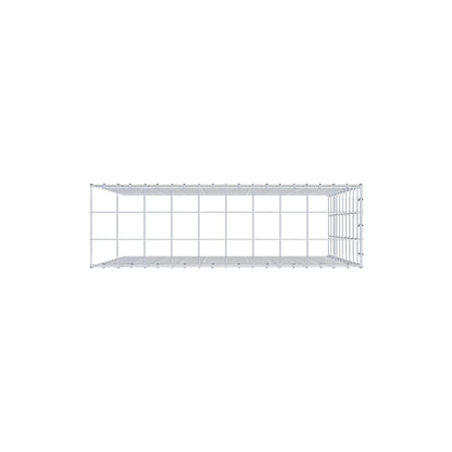 Gabião Tipo 4 100 cm x 100 cm x 30 cm (C x A x P), malhagem 10 cm x 10 cm, anel C