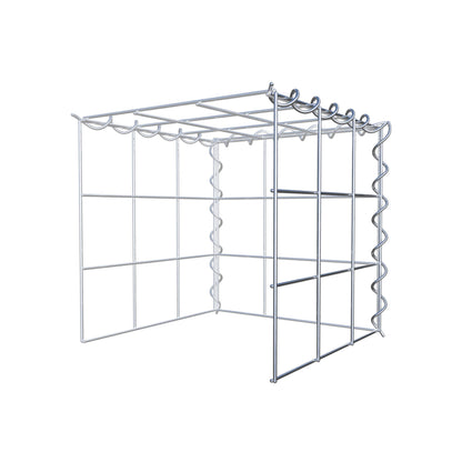 Opvokset gabion type 4 30 cm x 30 cm x 30 cm (L x H x D), maskestørrelse 10 cm x 10 cm, spiral