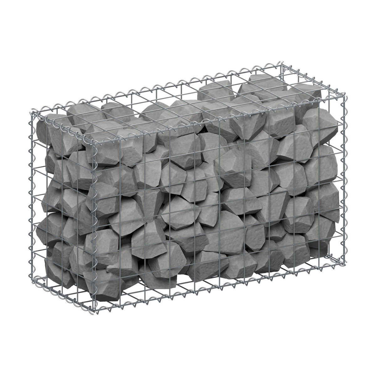 Gabion 100 cm x 60 cm x 40 cm (L x H x D), mesh size 10 cm x 10 cm, spiral
