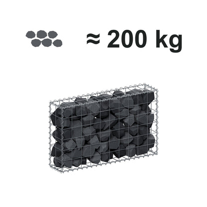 Gabion 100 cm x 60 cm x 20 cm (L x H x D), mesh size 10 cm x 10 cm, spiral