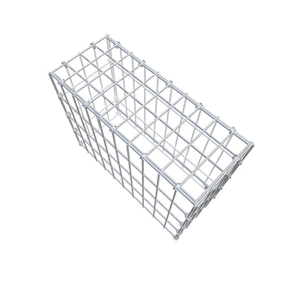 Mounted gabion type 3 50 cm x 40 cm x 20 cm (L x H x D), mesh size 5 cm x 10 cm, C-ring