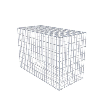 Gabion 100 cm x 70 cm x 50 cm (L x H x D), mesh size 5 x 10 cm, spiral ring