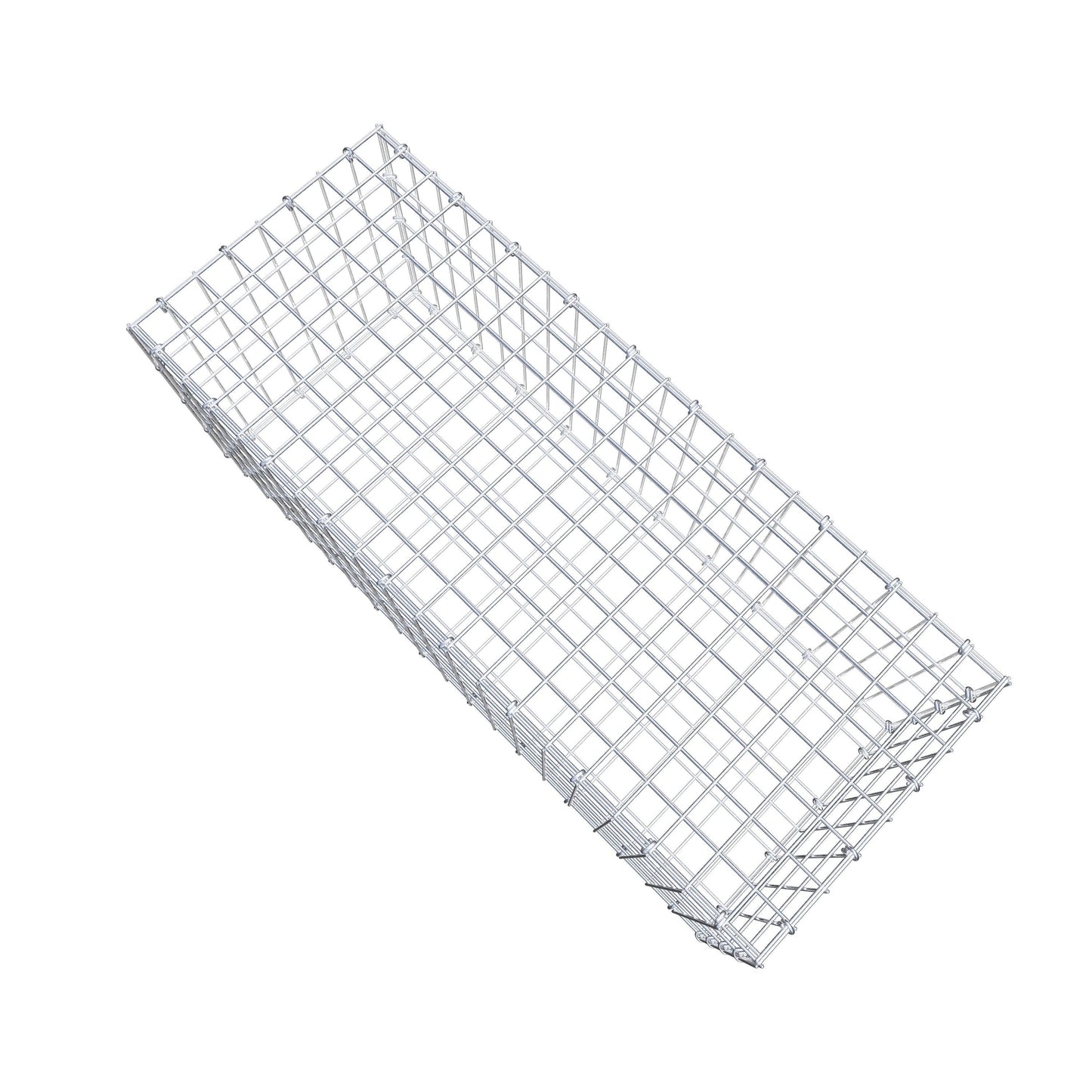 Gabião 100 cm x 40 cm x 40 cm (C x A x P), malhagem 5 cm x 10 cm, anel C