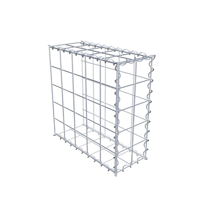 Opvokset gabion type 2 50 cm x 50 cm x 20 cm (L x H x D), maskestørrelse 10 cm x 10 cm, spiral