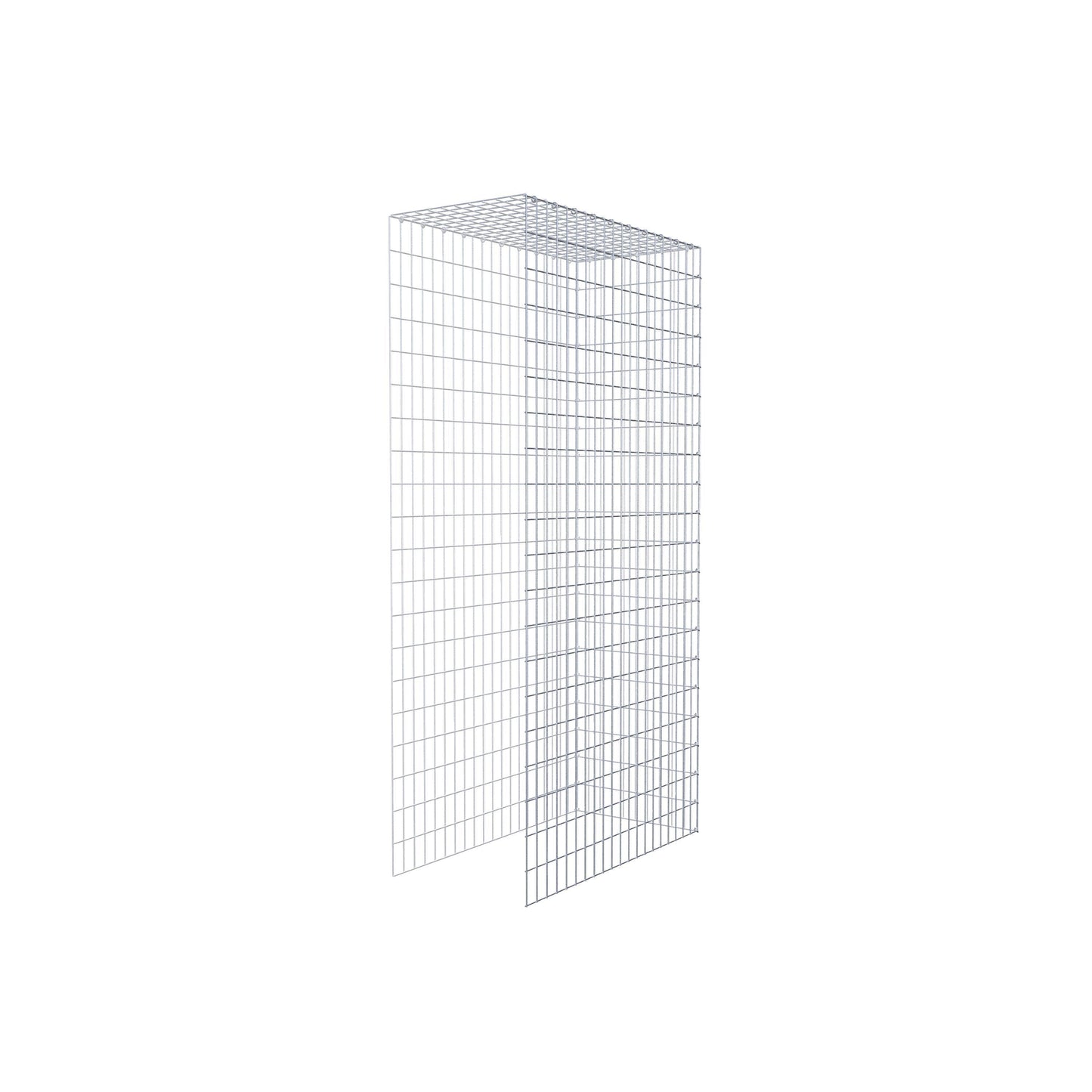 Fourche rapportée type 4 200 cm x 100 cm x 50 cm (L x H x P), mailles 5 cm x 10 cm, anneau en C